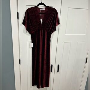 Red velvet dress. New with tags. Size small.